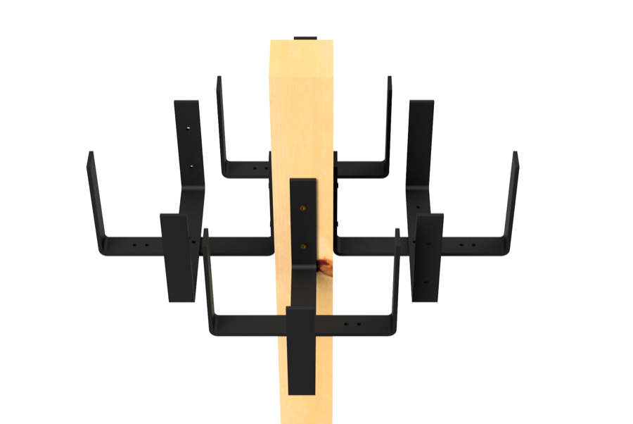 Mineral block bracket kit — four blocks