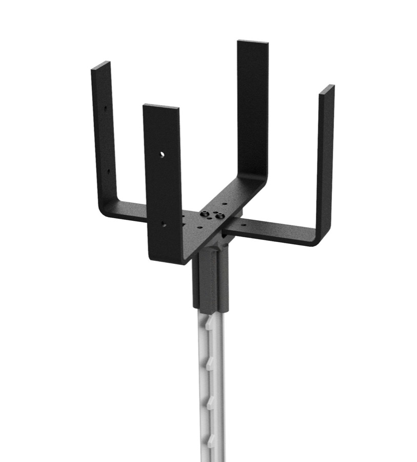 Single block T-post kit